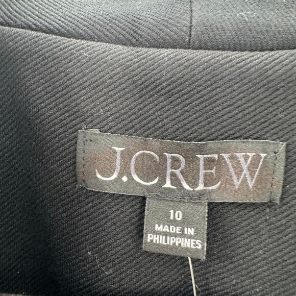 J. Crew Long Sleeve Going-Out Blazer in Stretch Twill Black Size 10 NWT - Picture 10 of 12